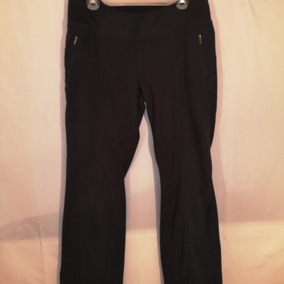 Columbia Ladies Elastane Waist Band Black Fleece Sweatpants - Picture 1 of 8